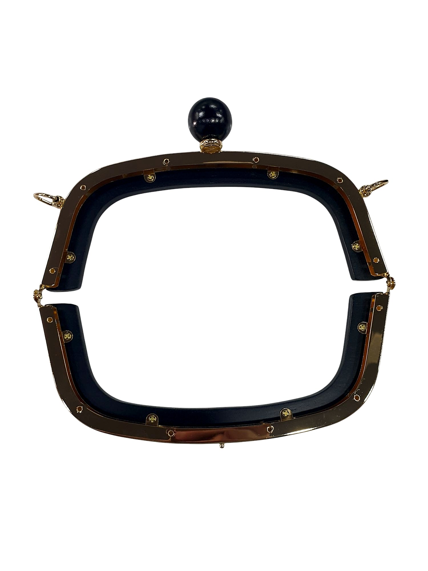Ahşap Burs-13 [20cm Siyah-Gold]