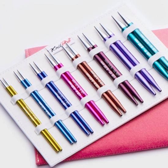 Knitpro Zing Deluxe 13cm Ucu Değiştirilebilir Misinalı Şiş Seti