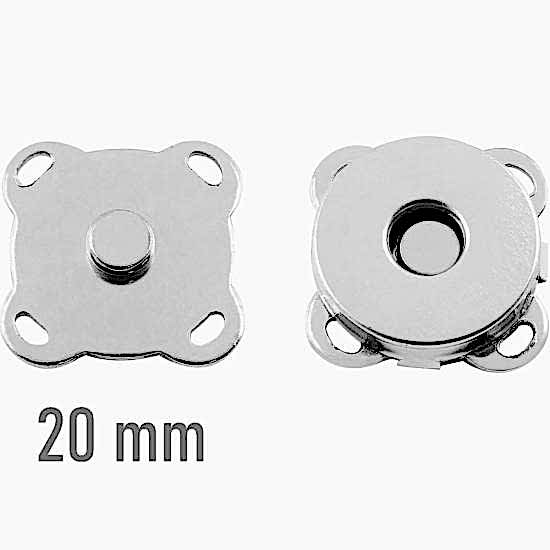 20mm DİKMELİ MIKNATIS ÇITÇIT NİKEL