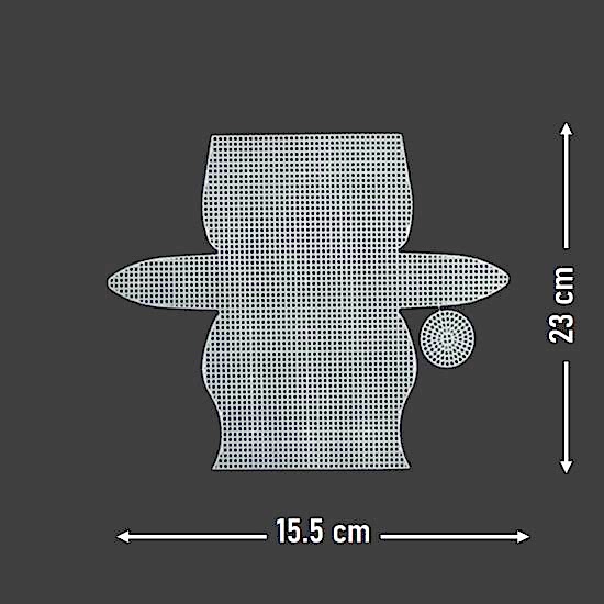 Plastik Çanta Kanvas 23x15.5cm