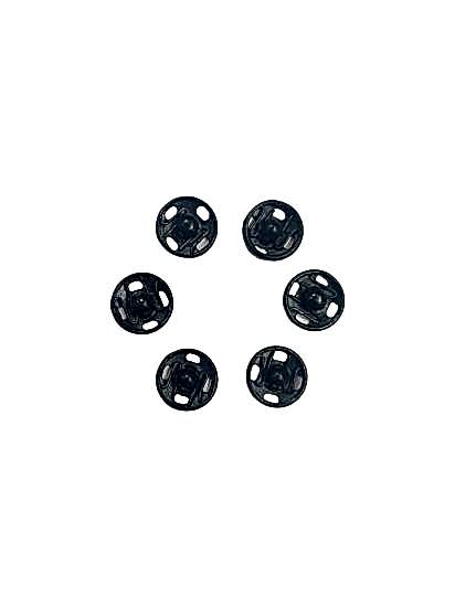 Metal Çıtçıt Siyah No:0 (9mm)