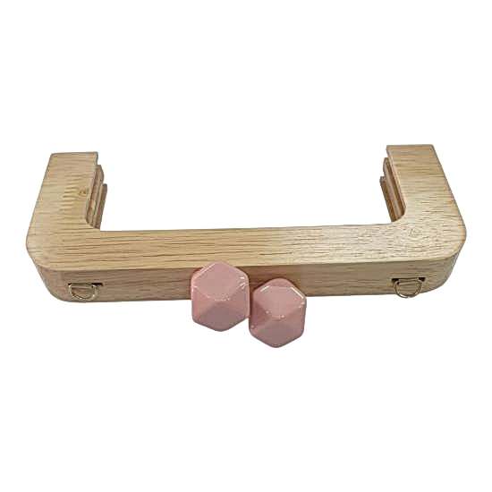 Ahşap Burs-08 [20cm Naturel-Pudra]