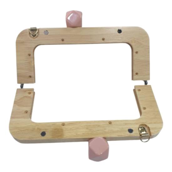 Ahşap Burs-08 [20cm Naturel-Pudra]