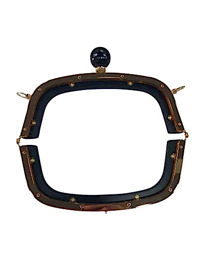 Ahşap Burs-13 [20cm Siyah-Gold]