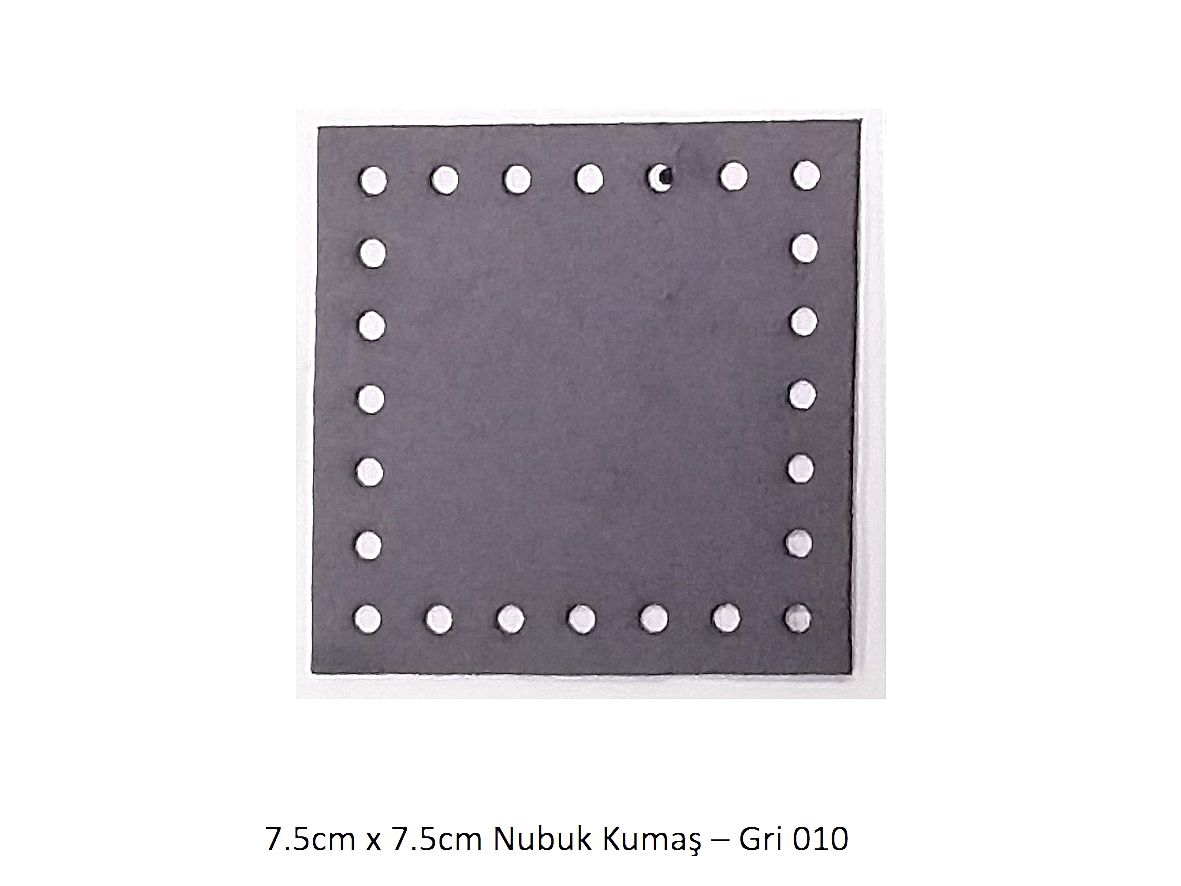 7.5x7.5 Nubuk Kumaş 010-Gri