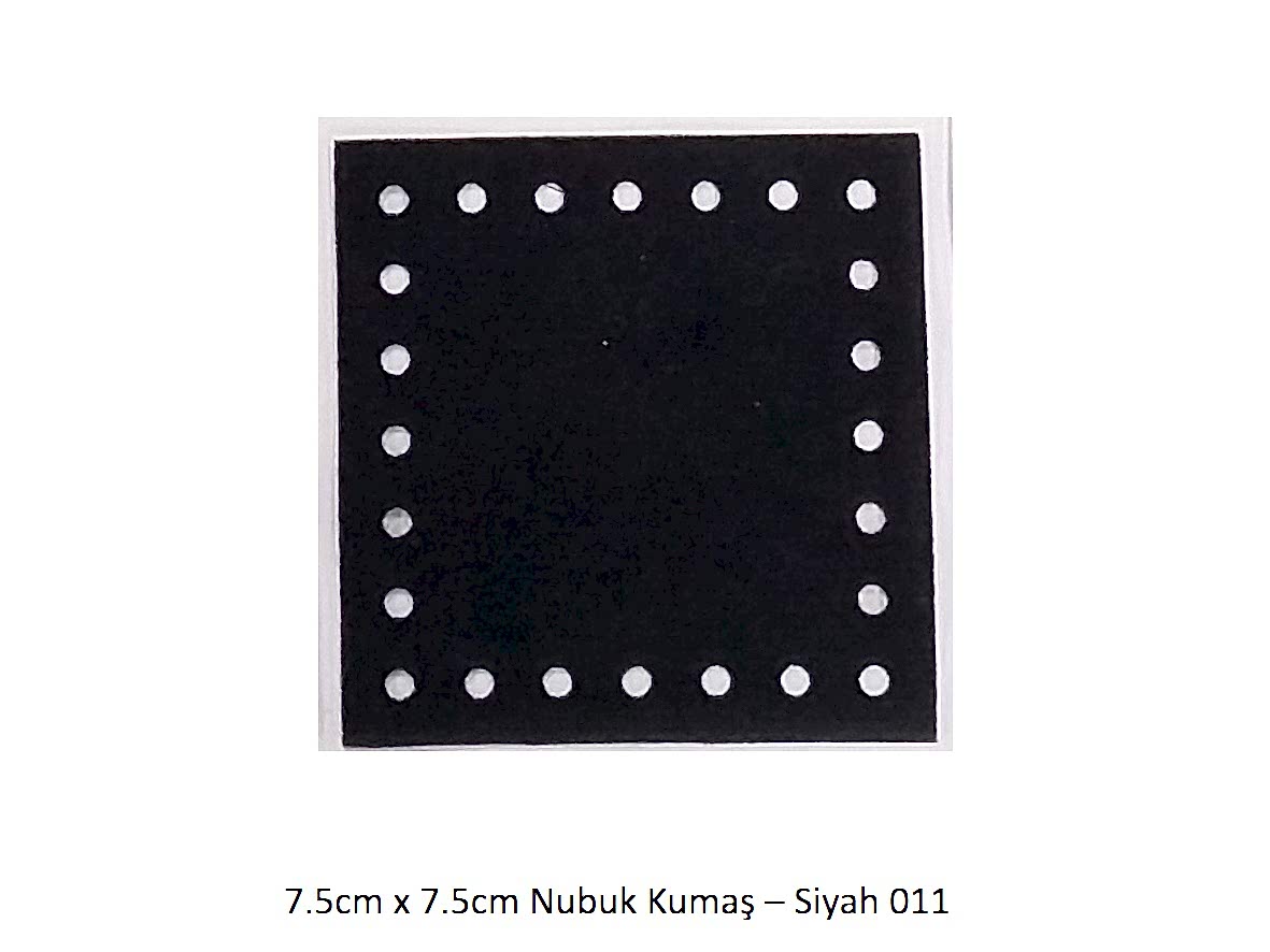 7.5x7.5 Nubuk Kumaş 011-Siyah
